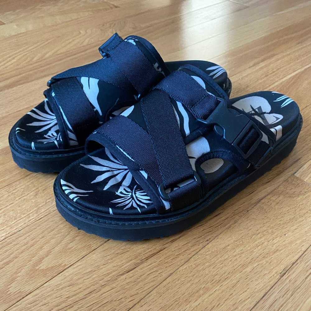 Zara platform sandal with buckle detail